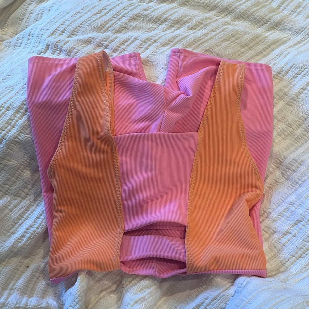Free People Pink and Orange Jumpsuit - Picture 6 of 6